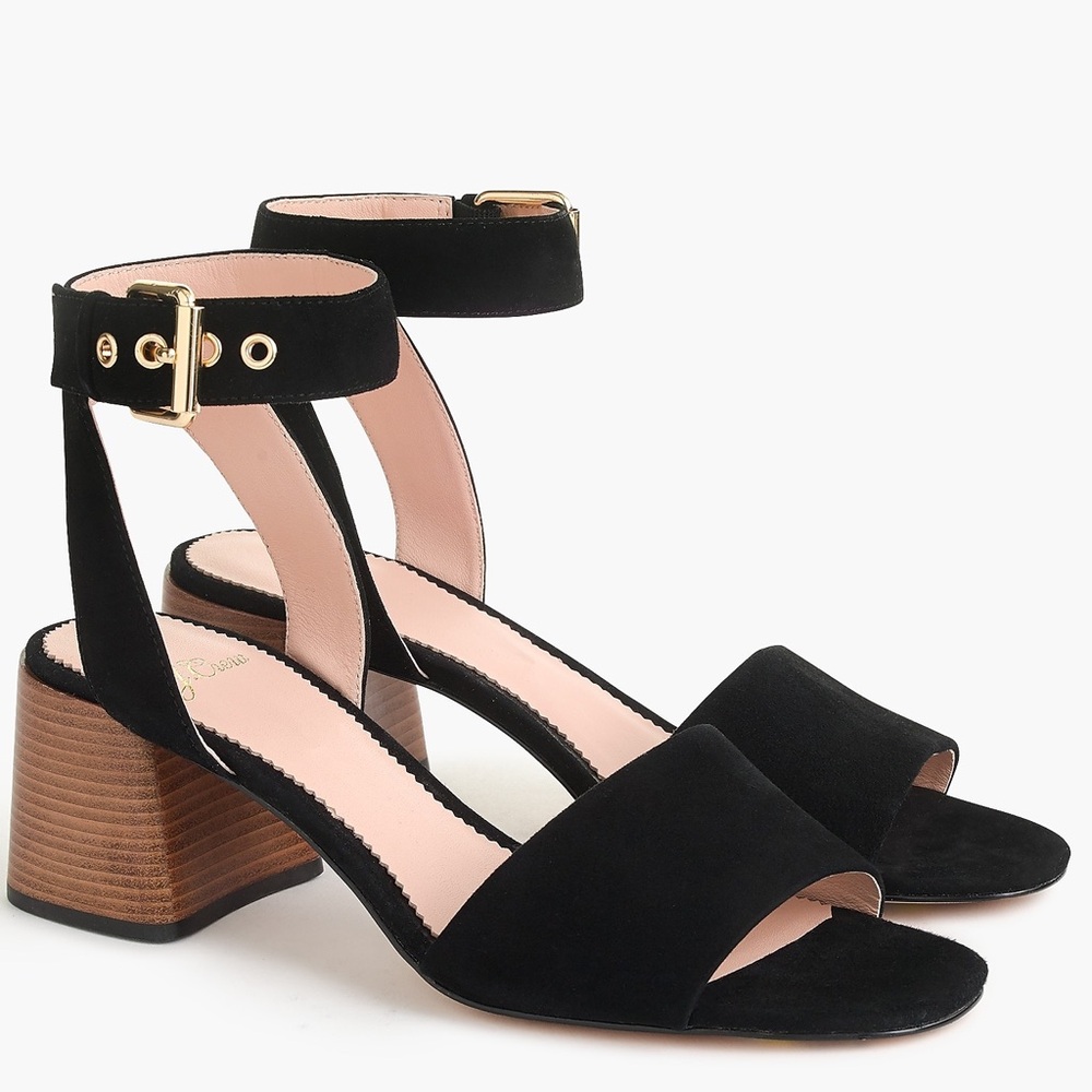 J. Crew Black Penny Sandal size 8